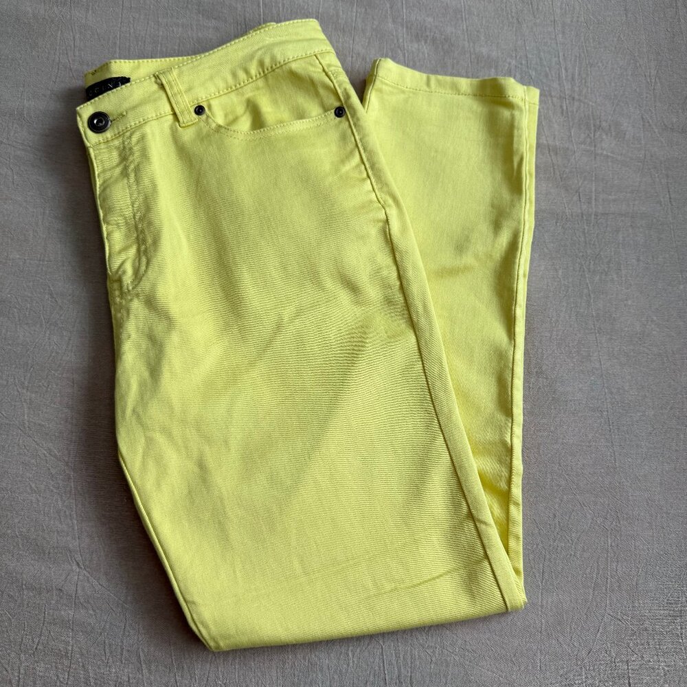Baccini Fun Yellow Skinny Pants Size 14P